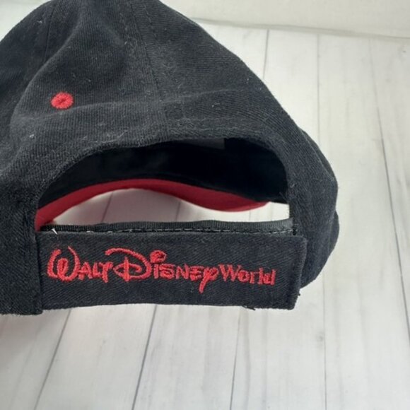 Walt Disney World Black Red Baseball Trucker Hat Mickey Mouse Child Adjustable - Picture 6 of 8